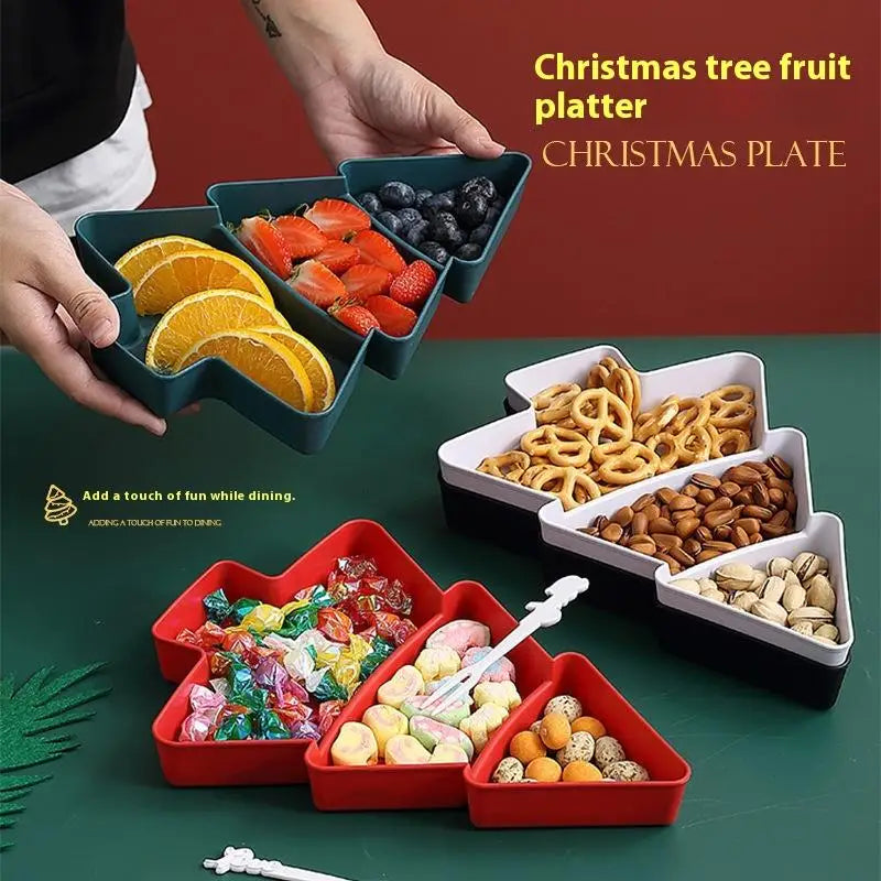 2026 Tree Fruit Plate Merry Christmas Decorations Christmas Decoration For Home Noel Xmas Gifts Happy New Year Zpaxo