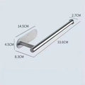 Stainless Steel Silver / Black Paper Towel Wipe Hanging Rack Can Store Cling Film Wipes Roll Paper Rack For The Kitchen Bathroom Zpaxo silver