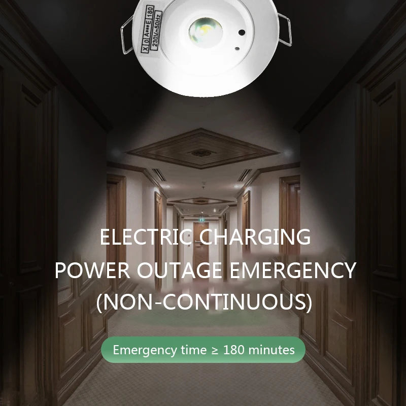 SHINEKNOT Emergency LED Downlight | Dual Function AC200-240V