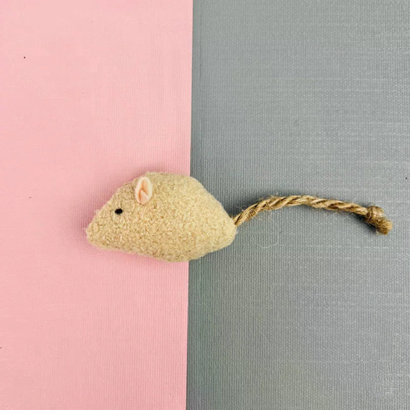 Interactive Plush Rat Cat Toys Durable Linen Perfect Pet Safe Indoor Zpaxo