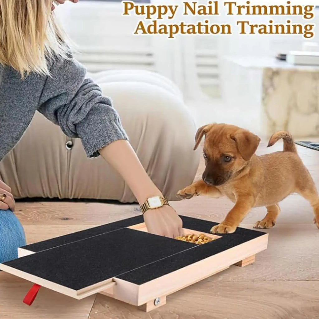 Dog Scratch Pad Wooden Pullout Nail File Grinding Board Pet Claw