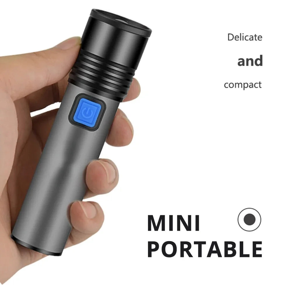 ESMARTER K31 USB Rechargeable Zoomable LED Flashlight