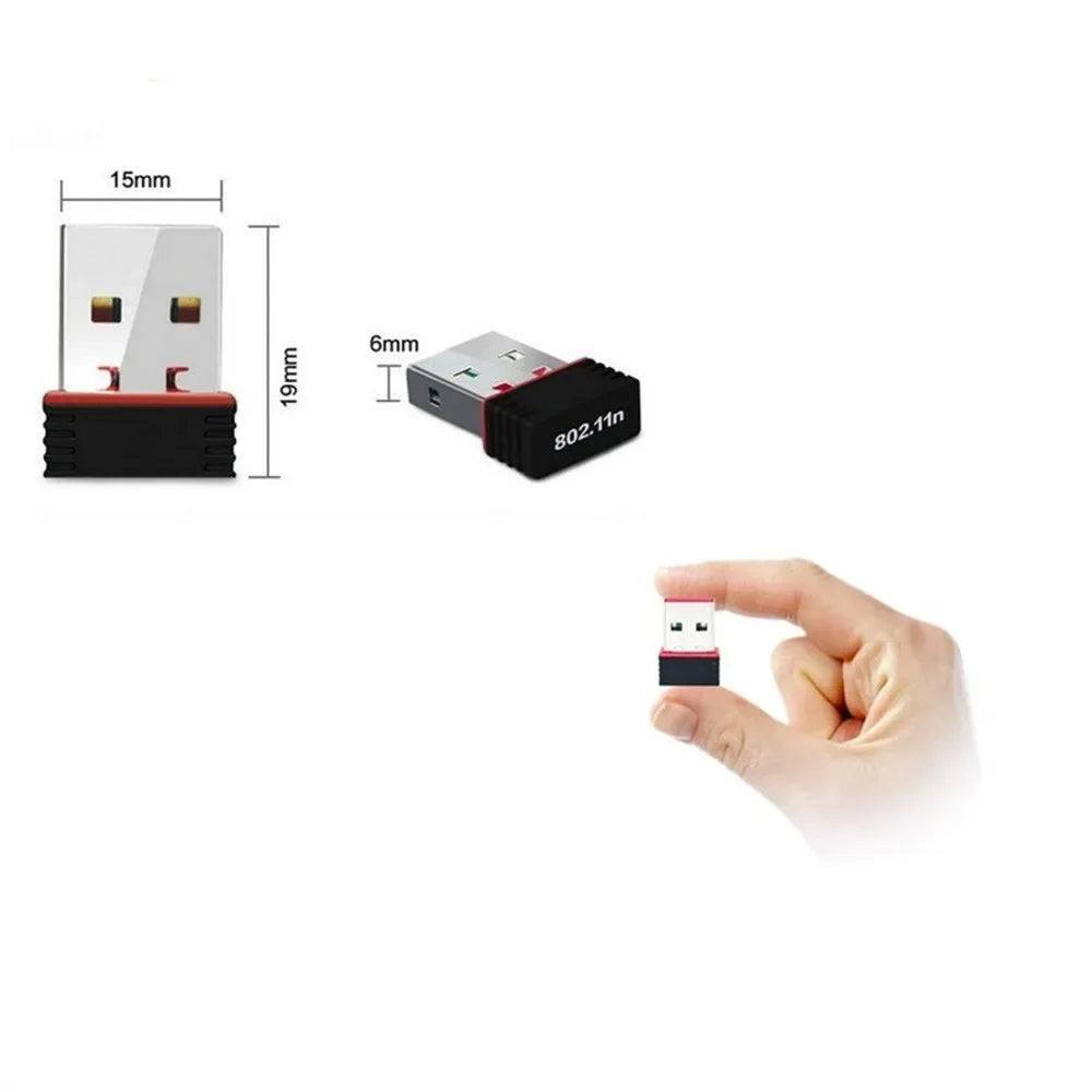 RTL8188 150Mbps USB WiFi Adapter for Raspberry Pi,Wireless Network Card Adapter WiFi Dongle for Desktop Laptop PC Windows RTL818 Zpaxo