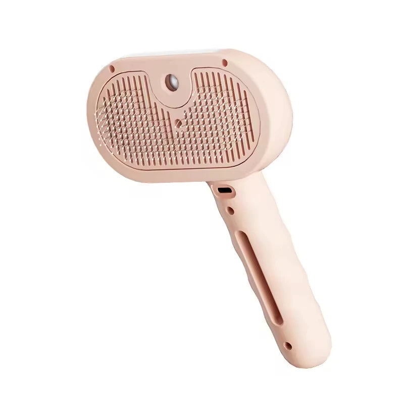 Comb for Dogs and Cats Steam Spray Dog Grooming Brush Unique Steam Brush for Dogs Luxury Grooming Steam Green Pink White Zpaxo Pink
