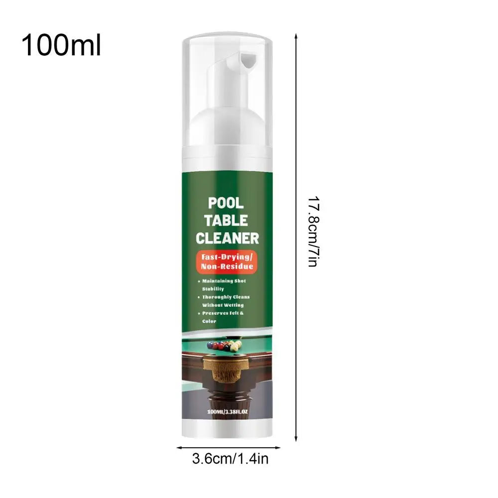 Pool Table Felt Cleaner Foam Fast-drying Spray Chalk Dust Stain