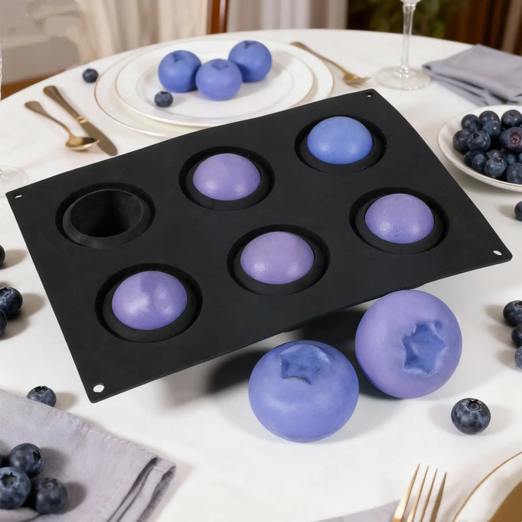 Molds Baking 6 Cavity Silicone Muffin Pan Food Grade Heat Resistant