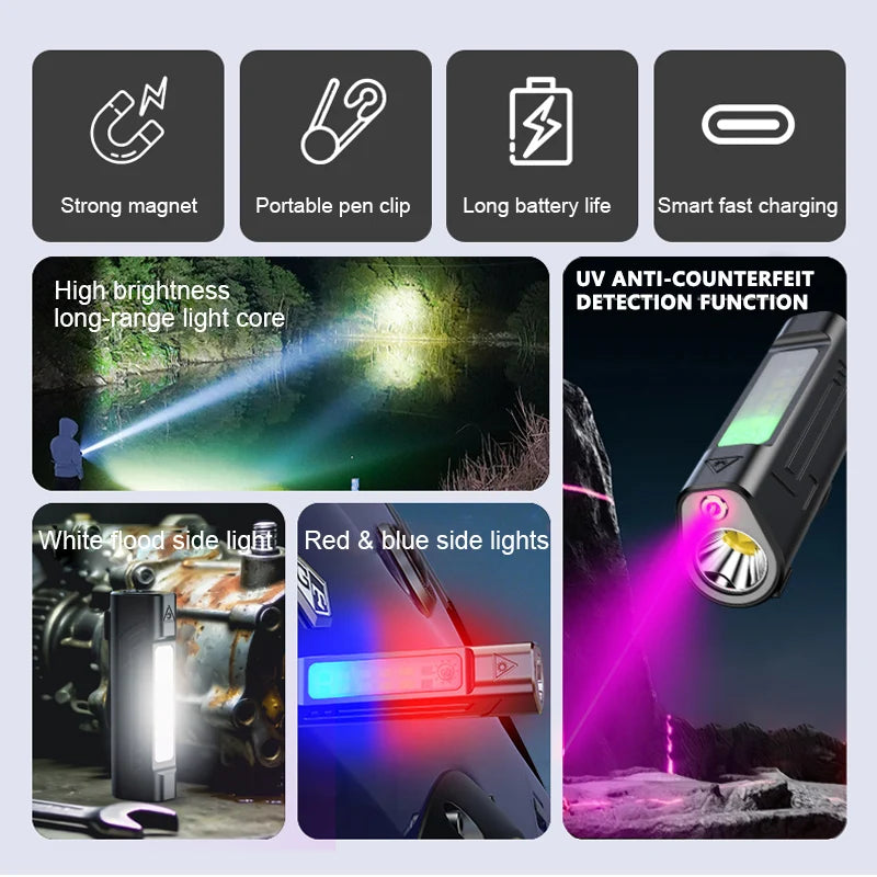 Multi Functional Strong Light Magnetic Tape Back Clip Work Small