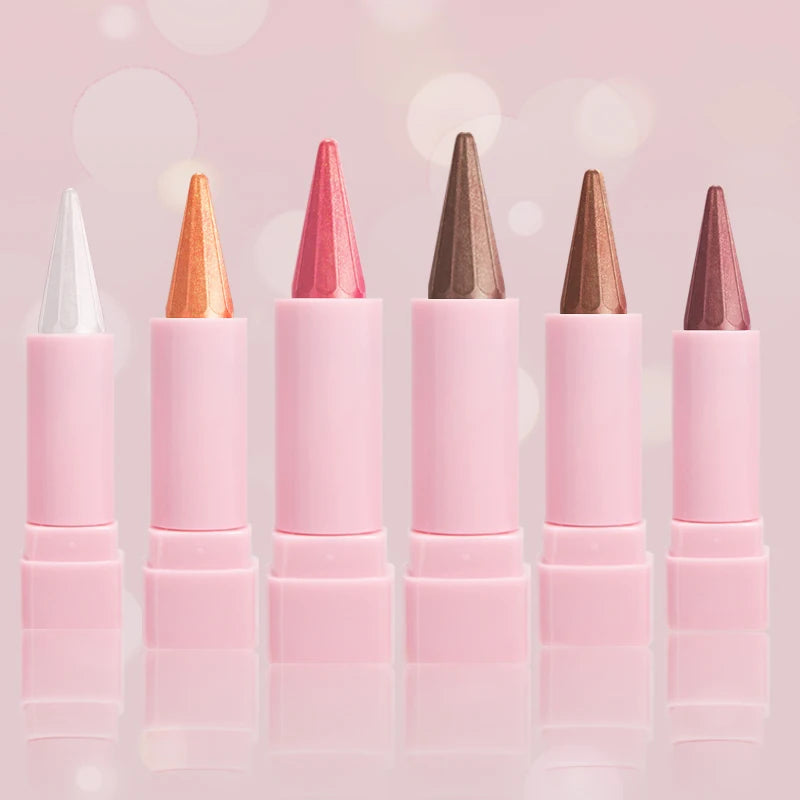 6-color Eye Shadow Suit Easy Apply Durable Waterproof Sweat Proof