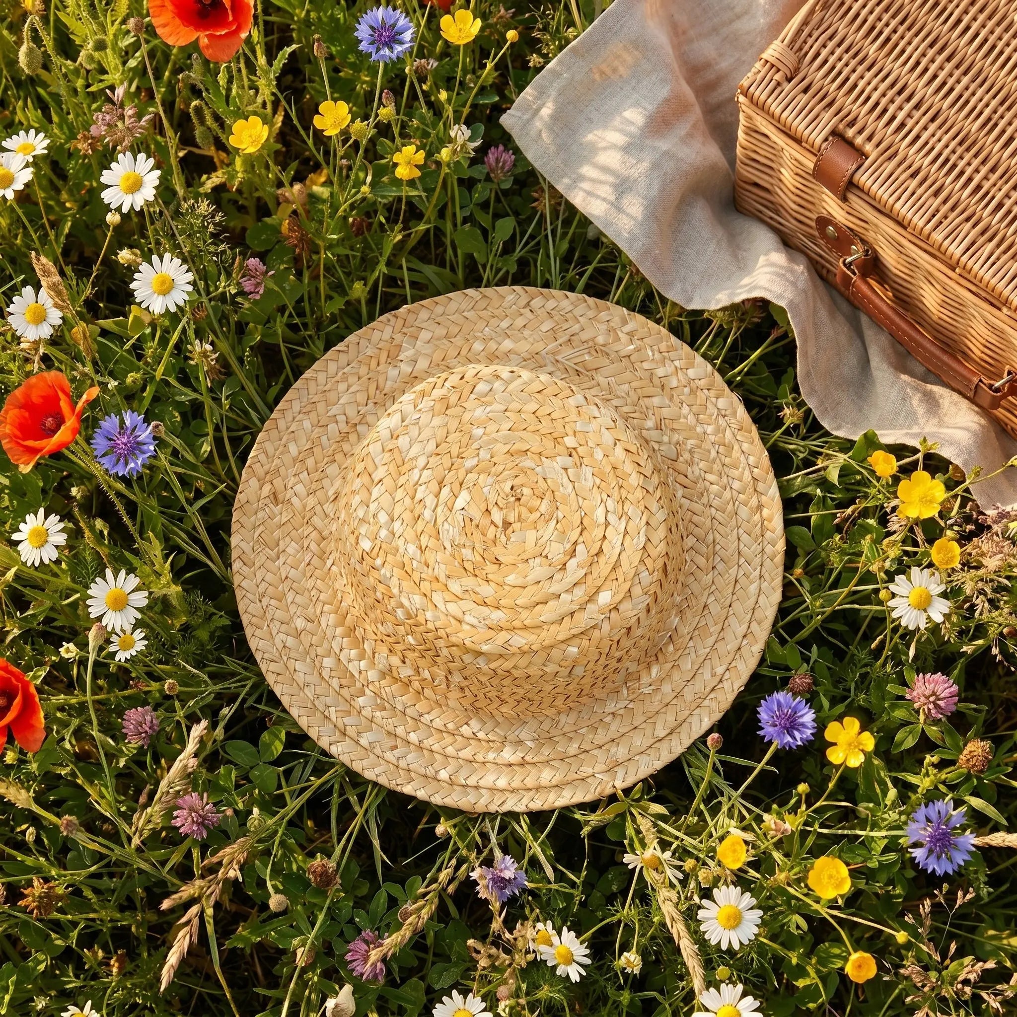 Mini Straw Hat Woven Round Inner Diameter DIY Crafts Photo Prop Small