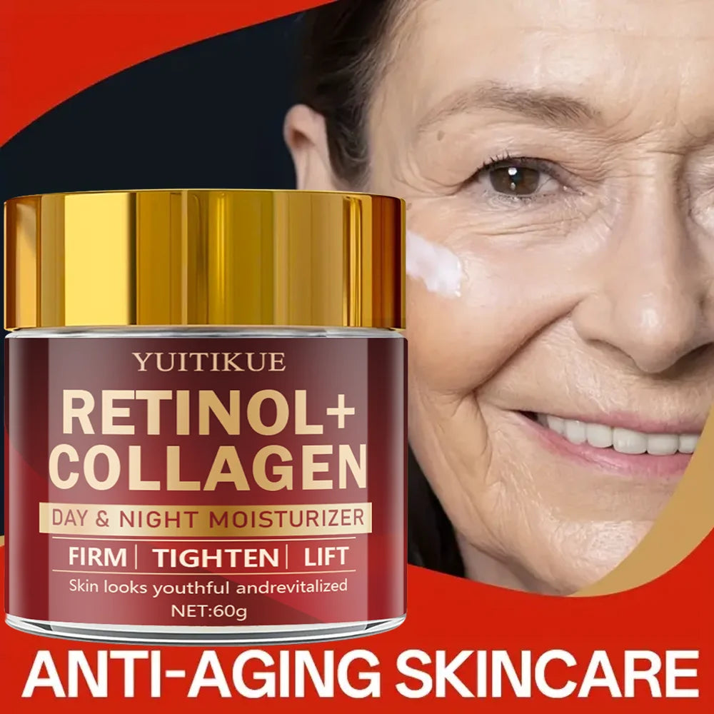 Retinol Collagen Cream 60g – Anti-Aging Day & Night Moisturizer Anti-Aging Face Cream Zpaxo