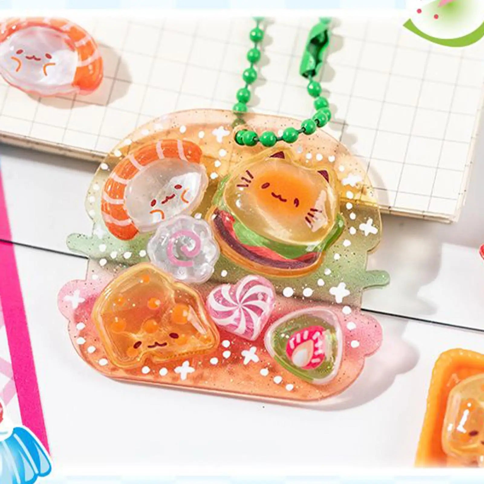 3D Stickers for Kids Foods Theme Sushi Decals 3D Puff Sticker for Laptops Phone Case Party Birthday Classroom Reward Prizes Zpaxo
