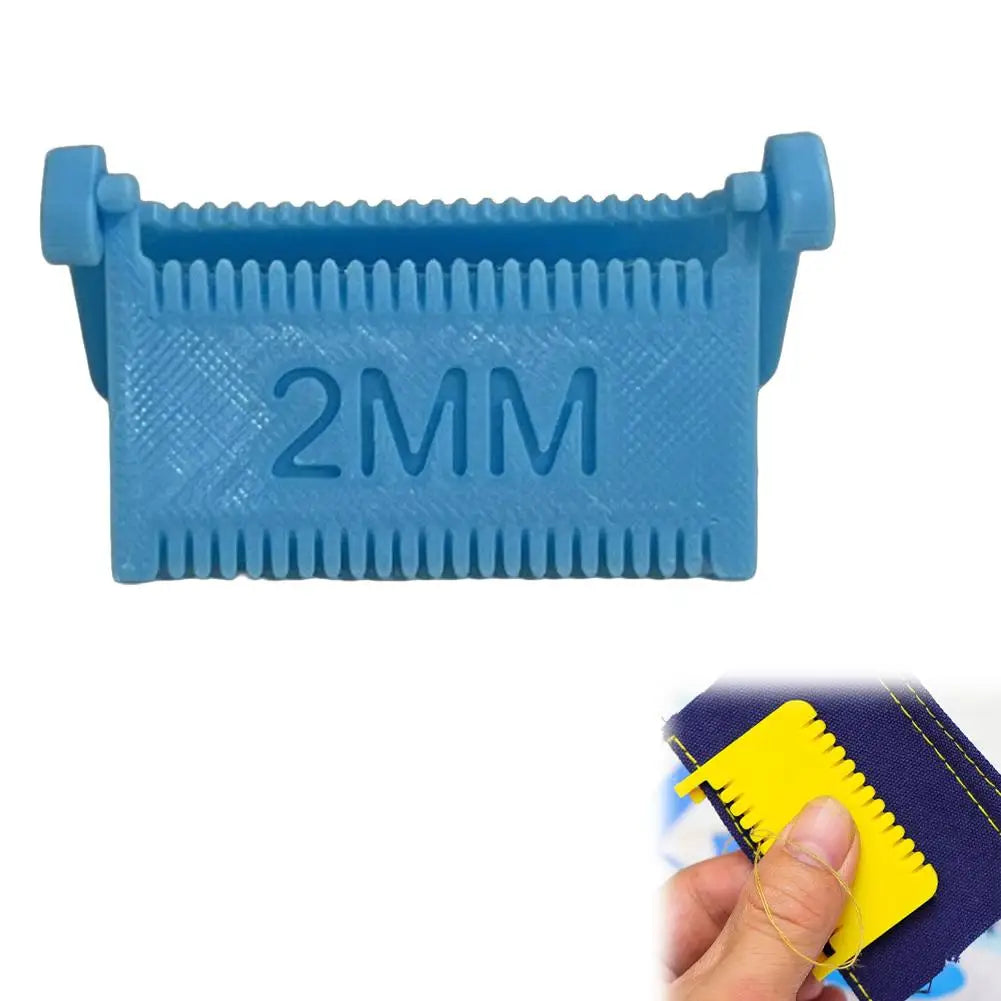 Clip-On Needle Gauge Sewing Guide 2/3/4mm | Edge Stitching Tool Sewing Gauge Tool Zpaxo Blue 2MM