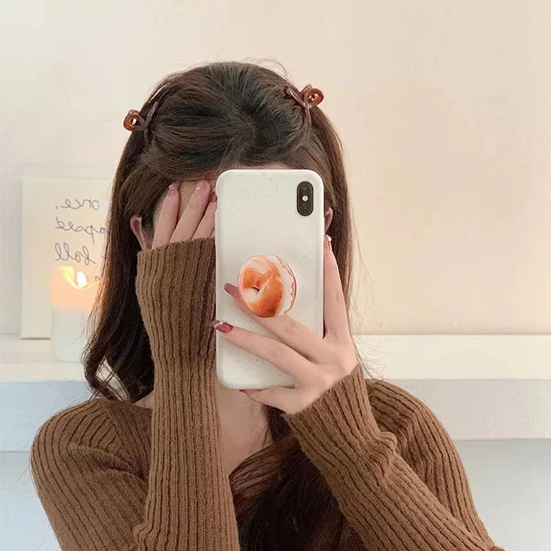 4PCS Hair Clip Small Hairpins for Woman 4.5CM Mini Transparent Jelly Grab Clip Hair Crab Ponytail Braid Claw Hair Accessories Zpaxo