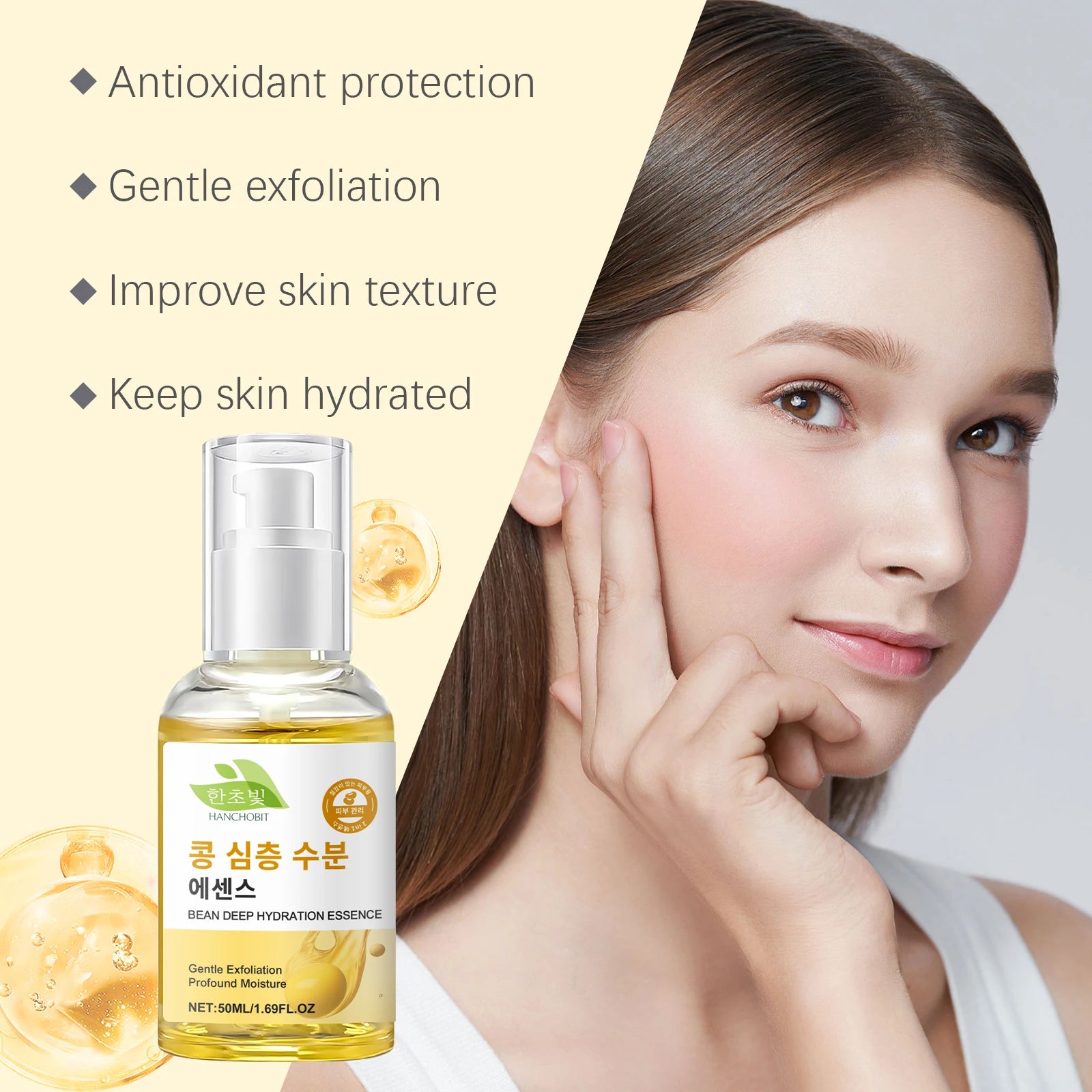 Soybean Essence Serum – Brighten, Hydrate & Nourish Skin Face Serum Zpaxo