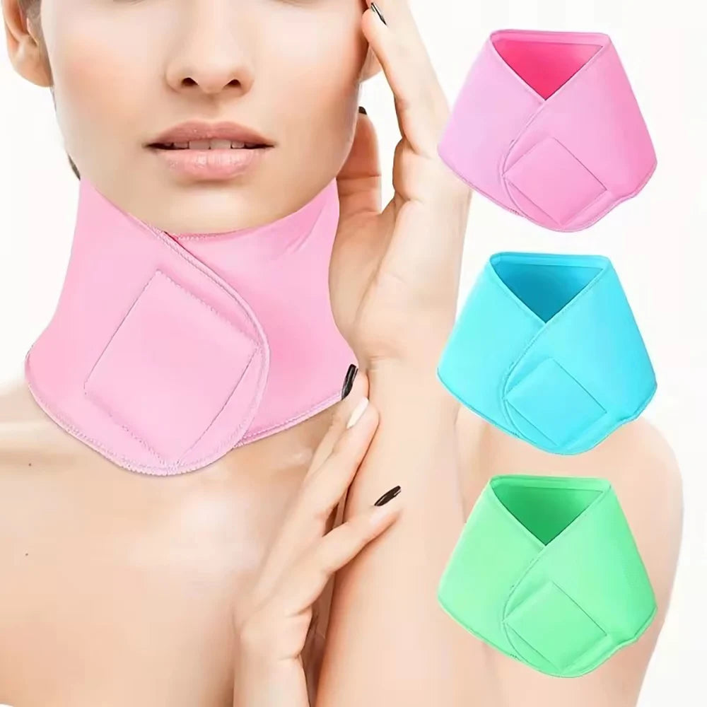 Silicone Nursing Neck Pad Strap Tightening Reusable Gel Spa Mask Zpaxo
