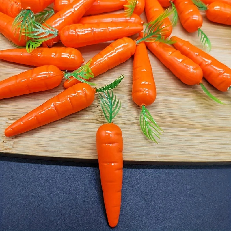 Mini Faux Carrots – Foam Easter & Fairy Garden Decor (10/30/50)
