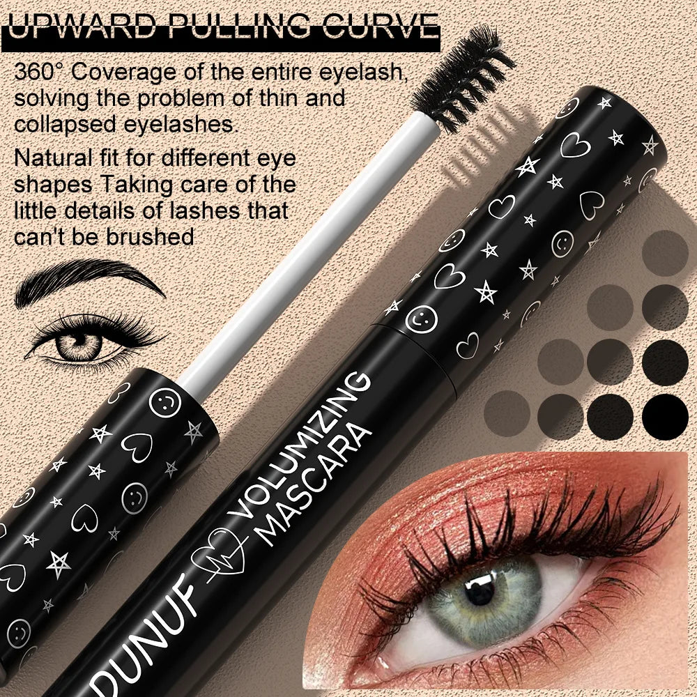Black Mascara-Thick, Lengthened, Curling Waterproof Mascara, Suitable for All Skin Types-Anti-Smudge Zpaxo