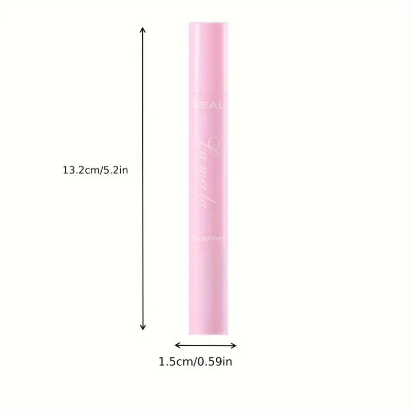 1PC 2 in 1 Eyeliner Stamp Pencil Waterproof Double-ended Black Liquid Eye Liner Pen Quick Dry Triangle Seal Eye Liner Make Up Zpaxo