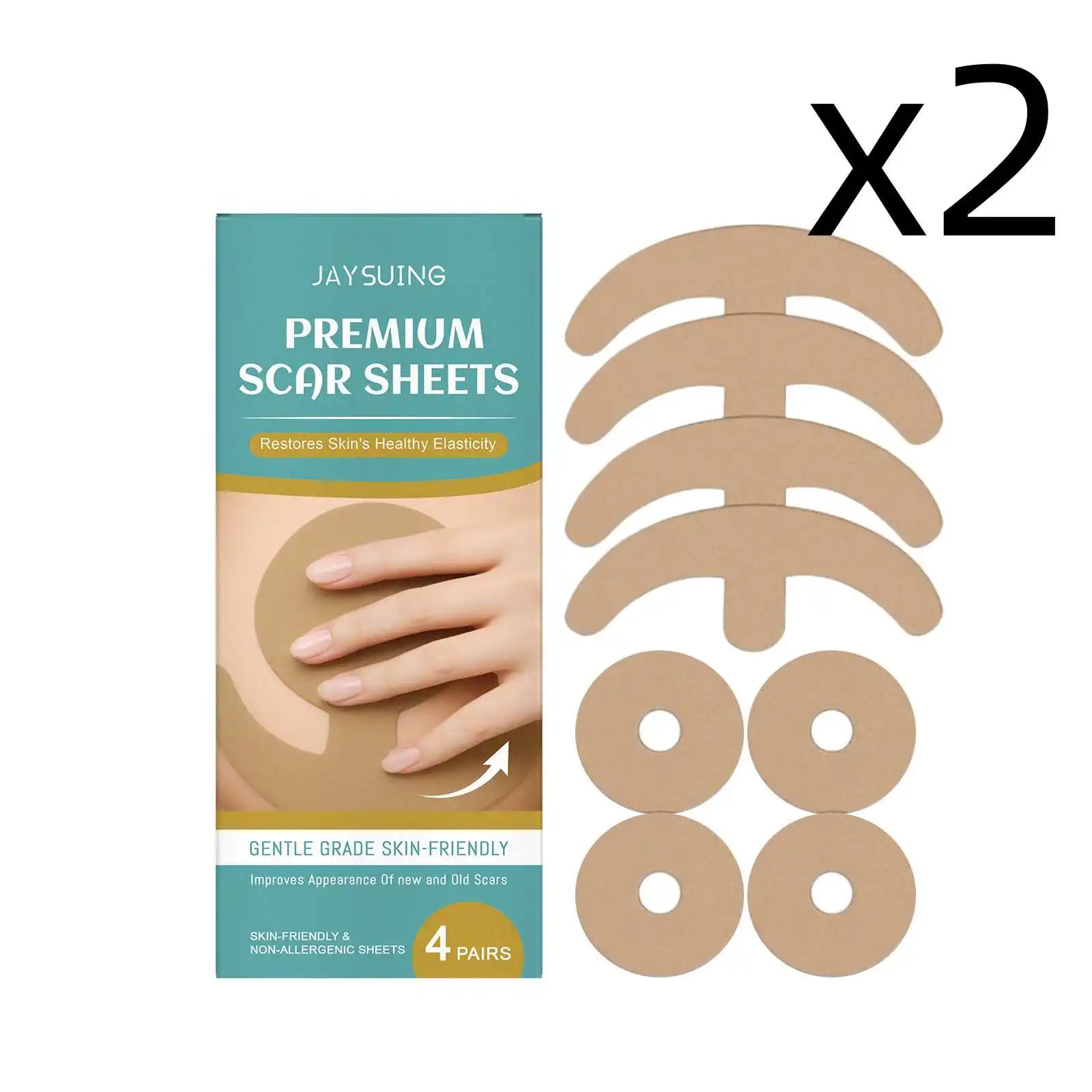Hyaluronic Acid Chest Care Patch – Lift, Firm & Scar Repair Chest Skin Patch Zpaxo 2x4 PAIRS 4 PAIRS