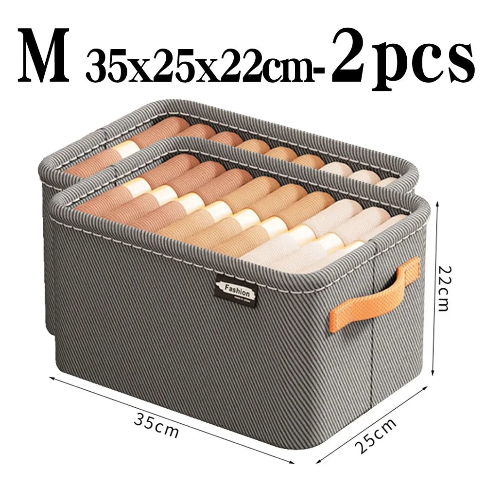 Thicken Clothes Organizer Pants Sweater Storage Cabinets Drawers Organizer Jeans Storage Box Wardrobe Clothes Storage Organizers Zpaxo As shown(35X25X22cm)