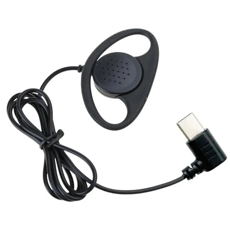 652F Single Side Earbud Headphones Stereo Ear Hook Earphone Removable USB C/3.5mm for PC Smartphones MP3 MP4 Players Notebook Zpaxo