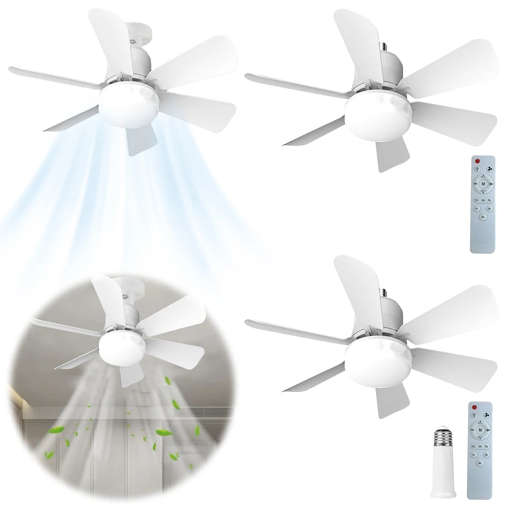 Ceiling Fan with Light and Remote Modern Ceiling Fan for Kitchen Bedroom Basement Dining Living Room Zpaxo