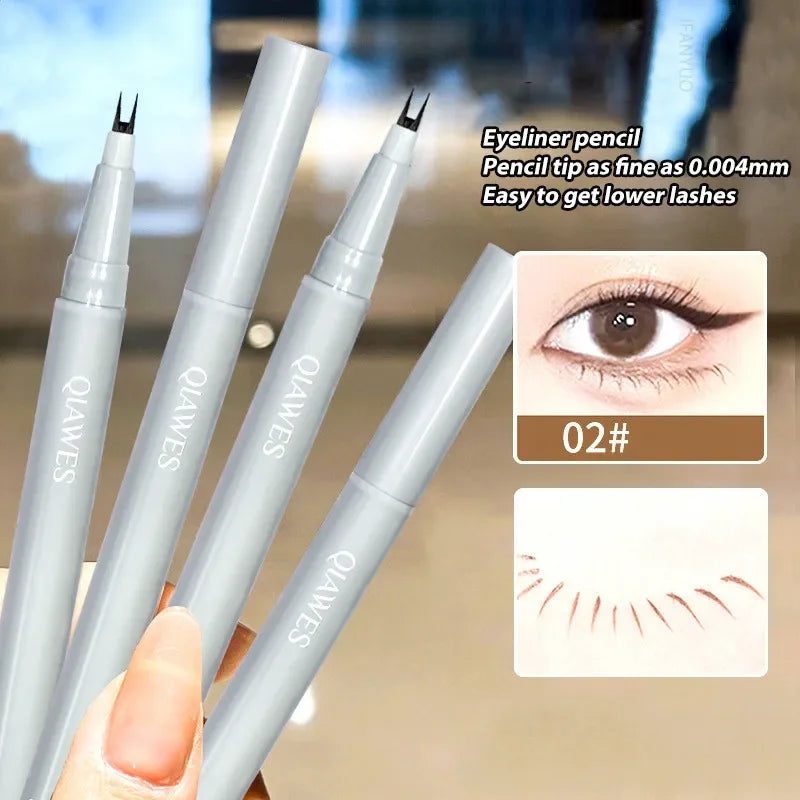 Double Forked Tip Lower Lash Pen Ultra-thin 2 Fork Liquid Eyeliner Zpaxo