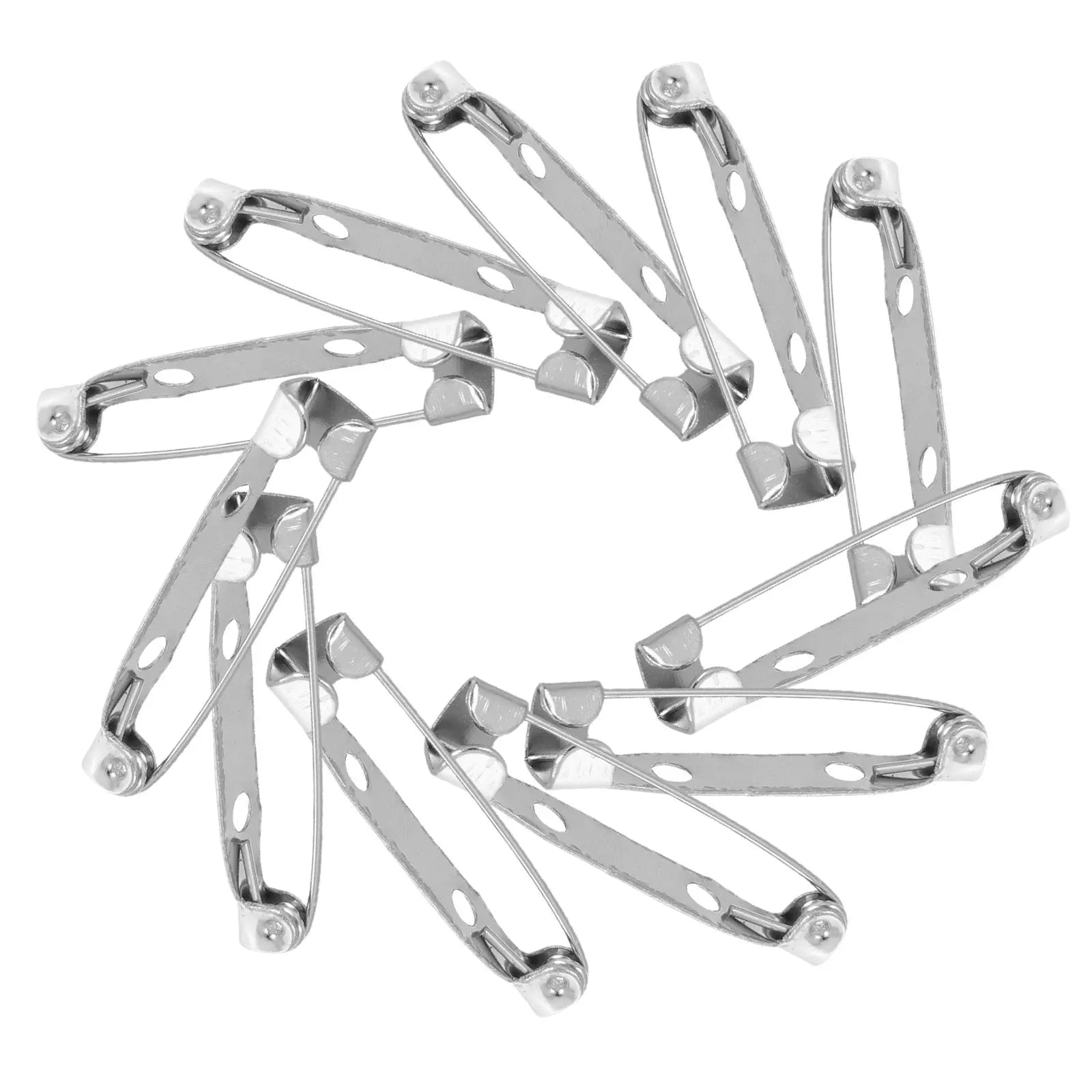 Metal Brooch Pin Backs Locking Safety Clasp DIY Jewelry Making Crafts