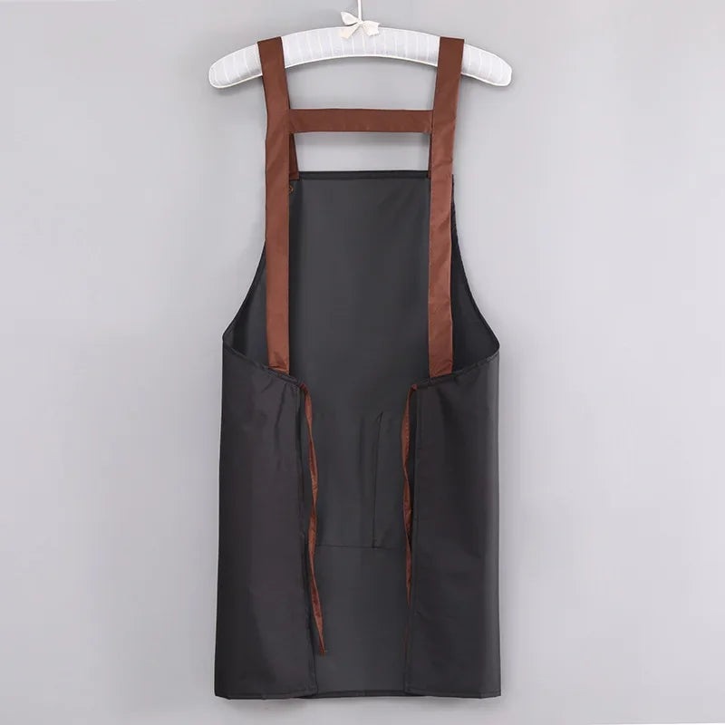 Waterproof Kitchen Apron Oil-resistant Canvas Cooking Chef Catering