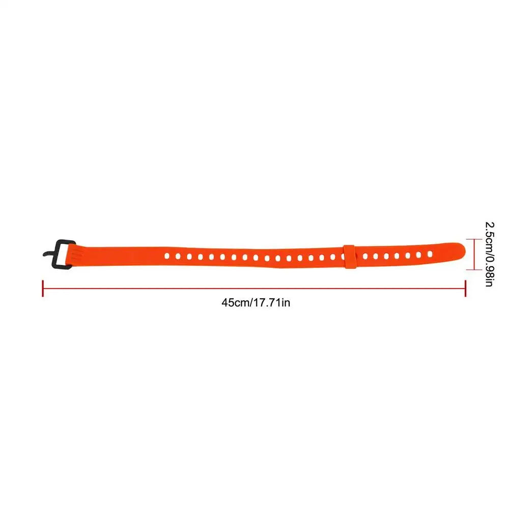 1PC Rubber Tension Strap Cargo Belt Travel Compact Ties Fixed Cargo Tie Lashing Outdoor Camping Down Luggage Buckle Strap Zpaxo Orange 45cm