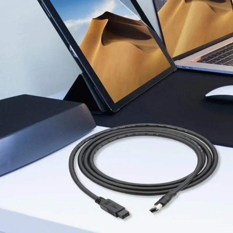 652F IEEE 1394 Firewire Cable 6Pin 400 9Pin 800 Adapter Printer Zpaxo
