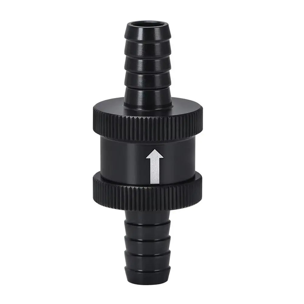 Aluminum Alloy One Way Check Valve 4/6/8/10/12/14MM NRB Rubber O Ring Fuel Check Valve Leak-proof 304 Stainless Steel Spring Zpaxo