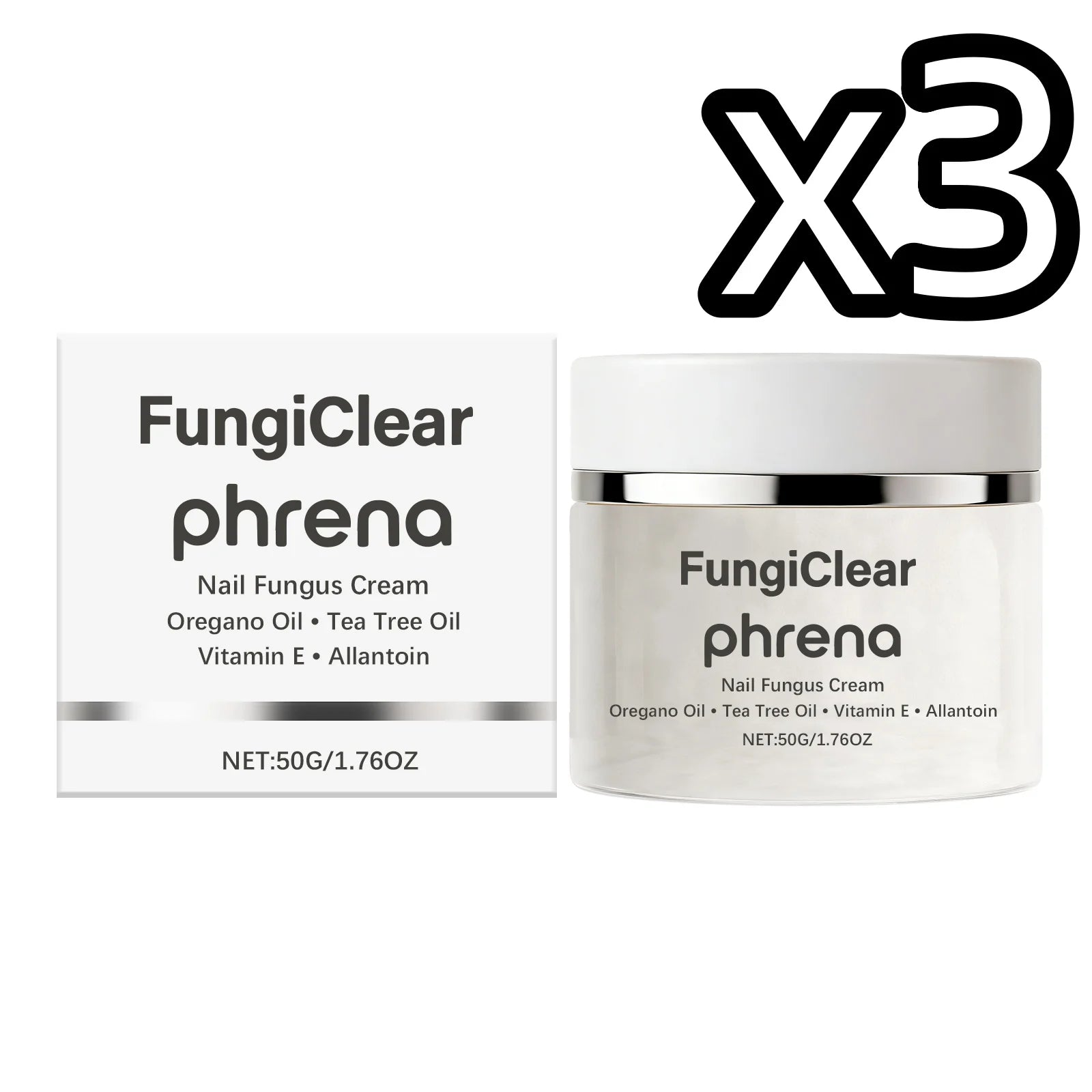 Plant Extract Nail Care Cream – Repair, Nourish & Fungus Treatment Nail Treatment Cream Zpaxo 50g Boxed x 3