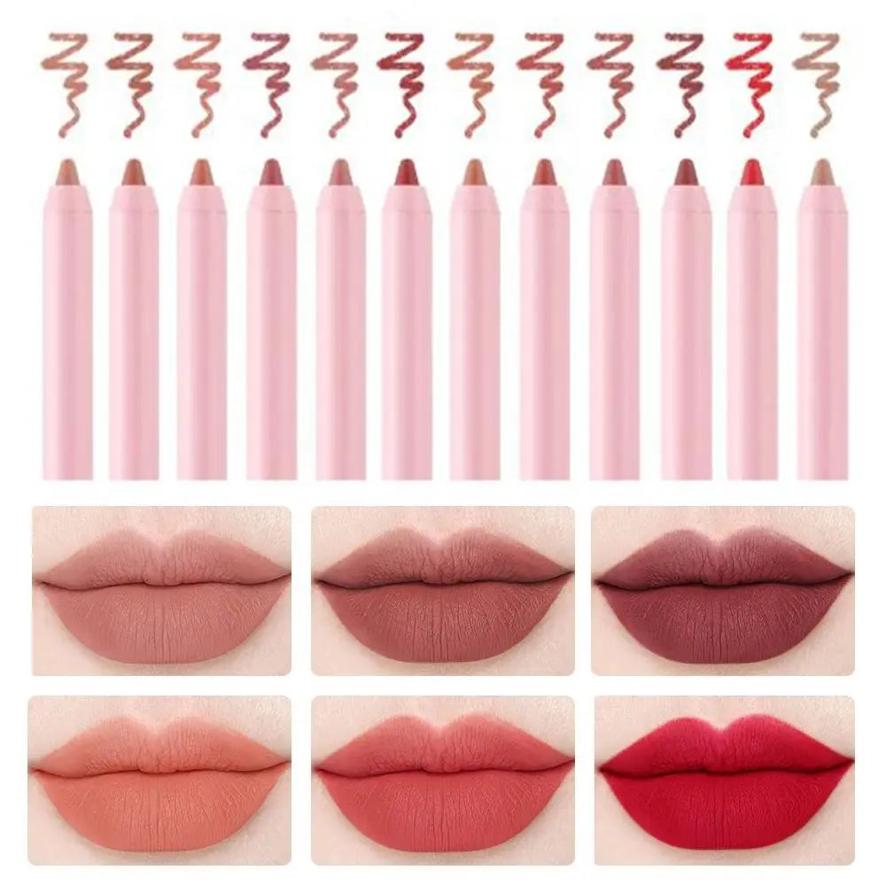 New Waterproof Lipliner Pencil Velvet Matte Lip Liner Natural Outline Lip Contour Line Lipliner Pen Zpaxo