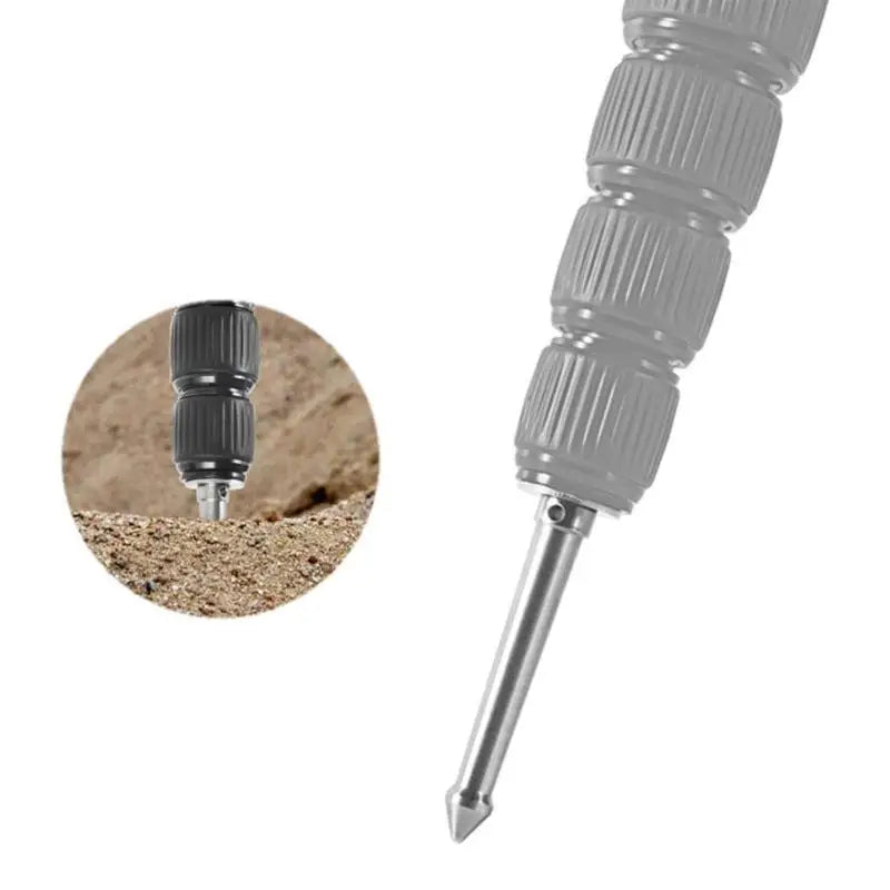 652F 3/8in 1/4in Thread Stainless Steel Ground Tripod Foot Metal Mount Adapter for Monopod Camera Accessories Zpaxo