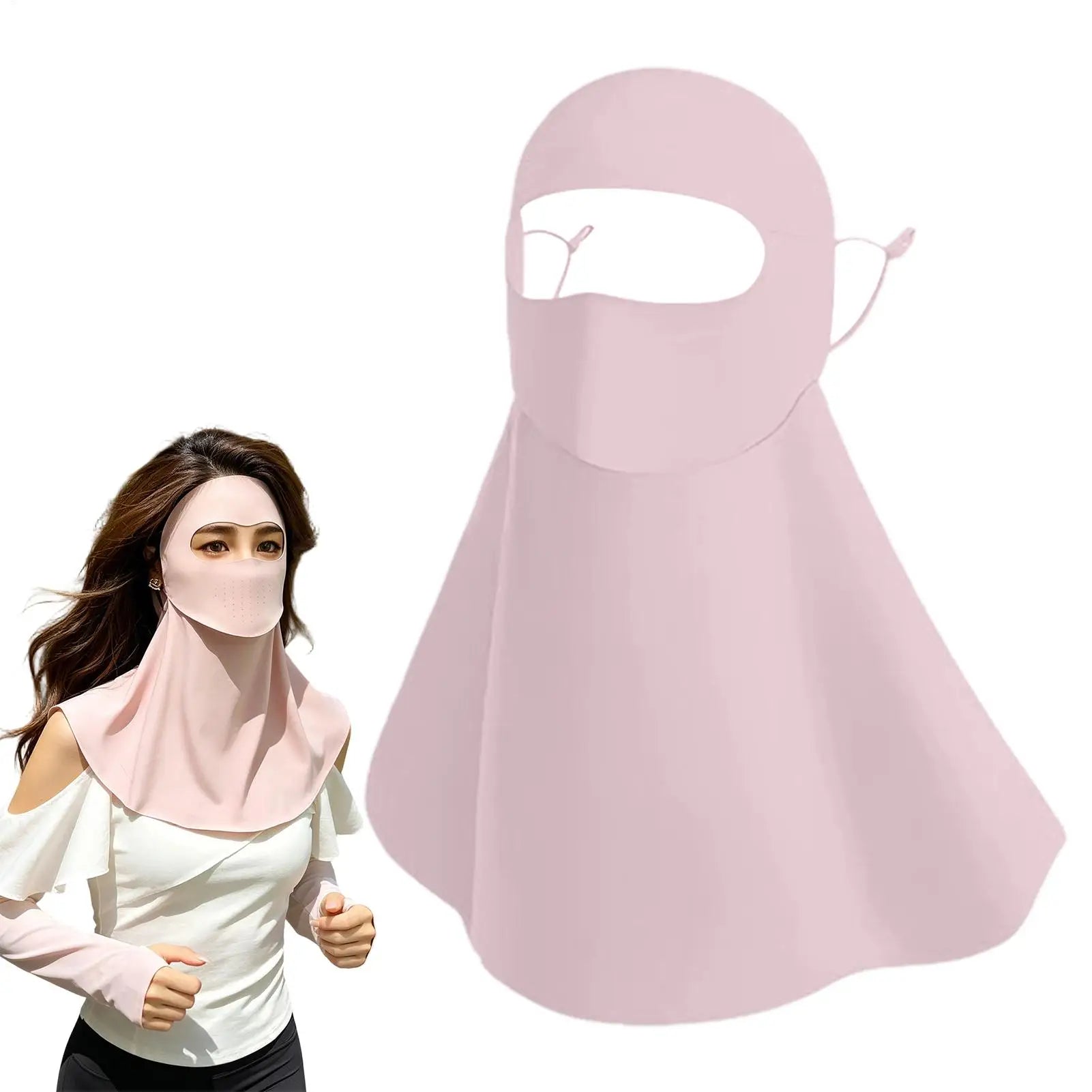 UV Protection Full Face & Neck Mask – Breathable Sun Cover UV Sun Face Mask Zpaxo