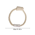 2-Pack Magnetic Curtain Tiebacks – Boho Rope Drape Holdbacks Curtain Tiebacks Zpaxo 2Pcs