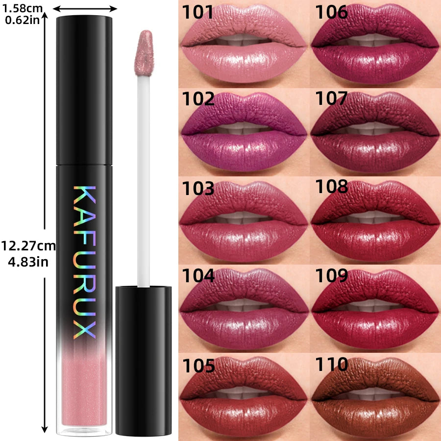 Waterproof Glitter Lip Gloss Shimmer Glaze Liquid Lipstick Makeup