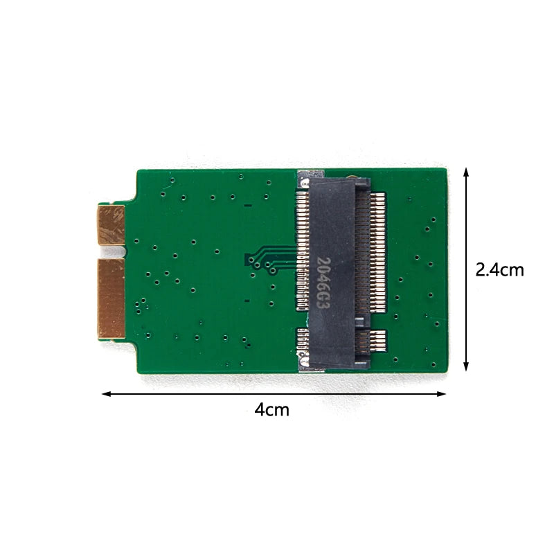 M.2 NGFF SSD Card 12 + 6 Pin Adapter Board For MacBook Air 2010 2011 A1370 A136 Zpaxo