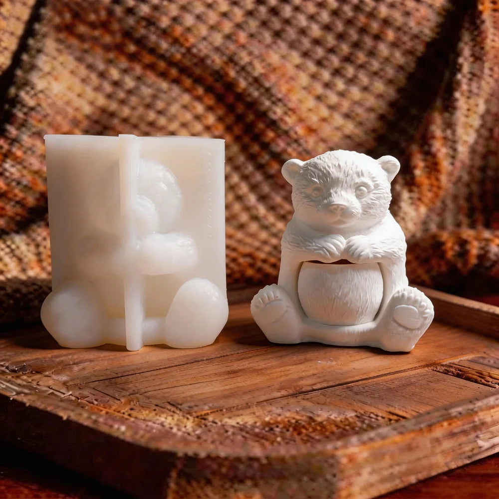 Bear Silicone Mold – DIY Plaster, Candle & Epoxy Resin Craft Silicone Mold Zpaxo