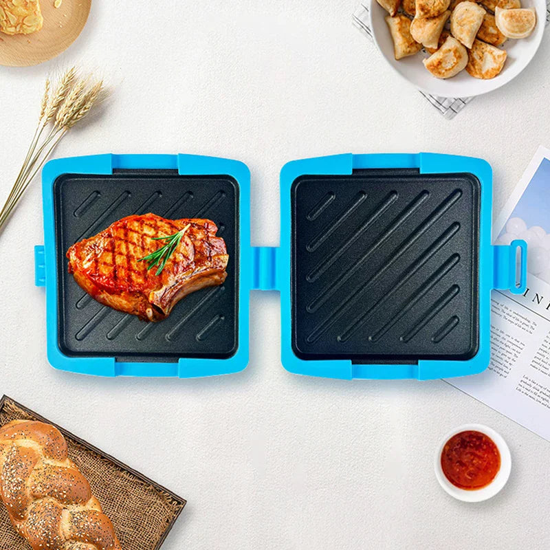 Multifunctional Silicone Baking Pan With Butter Knife Quick Heating Microwave Oven Toaster Sandwich Plate For Kitchen 1PC Zpaxo