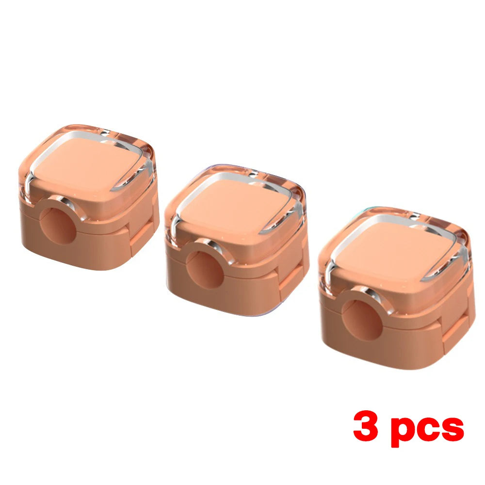 Universal Colorful Magnetic Cable Organizer Smooth Adjustable Cable Holder Under Desk Cable Management Wire Keeper Cable Clips Zpaxo 3PCS Orange