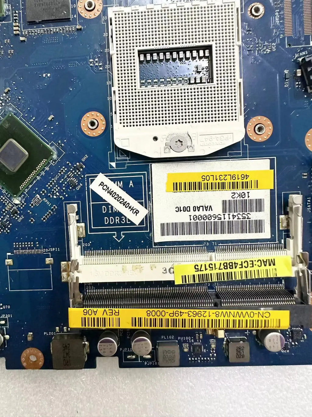 DELL E6540 Laptop Motherboard HD8790M 2GB GPU CN-0VWNW8 VWNW8 VALA0