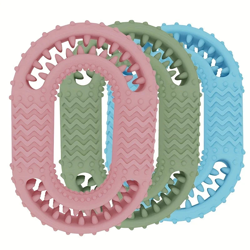 O-ring Dog Chew Toy TPR Pet Teeth Cleaning Interactive Cat Puppy