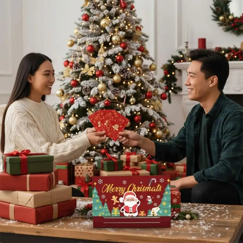 Interactive Holiday Packaging Concealed Message Design Portable Paper