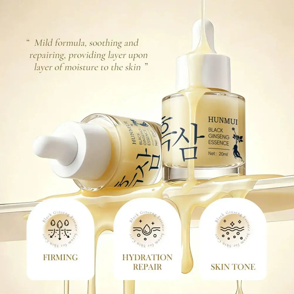 Black Ginseng Essence Natural Collagen Rejuvenation Moisturizing Facial Serum Skin Care Makeup 1pcs Zpaxo