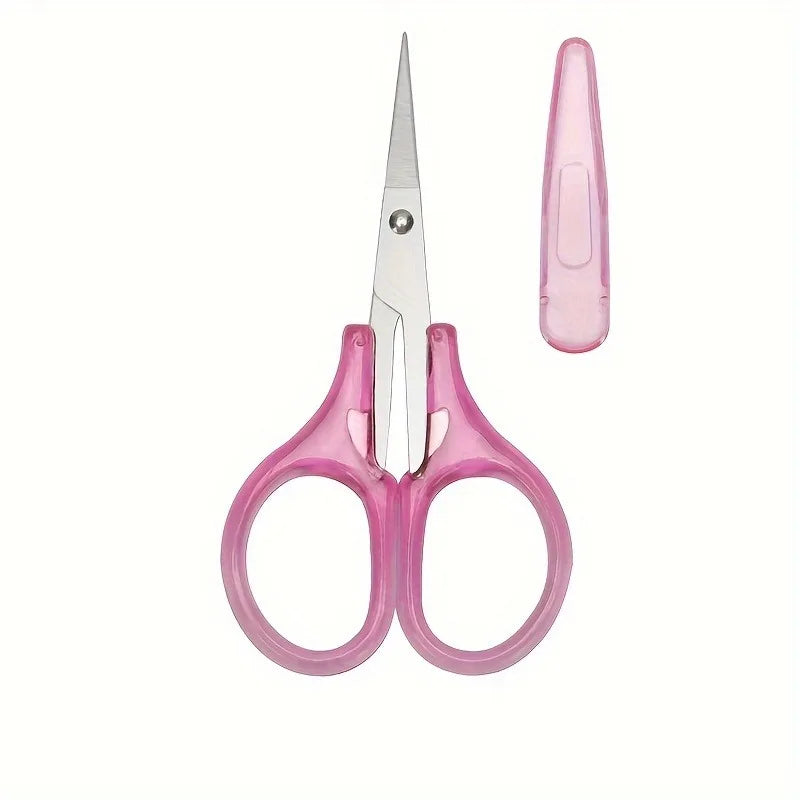 Compact Precision Craft Scissors Sharp Stainless Steel Blades Zpaxo Red