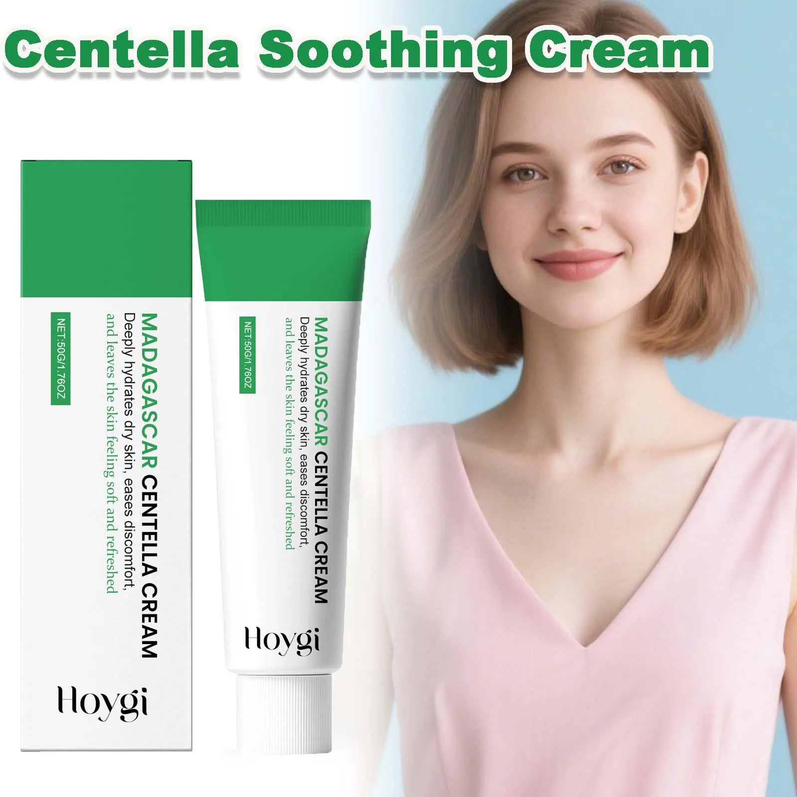 Hoygi Centella Soothing Cream Ceramide & B5 | 50g Face Soothing Cream Zpaxo