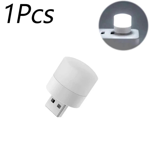 Portable USB 5V LED Reading Lamp Mini Book Light Foldable Camping Zpaxo 1PCS-White