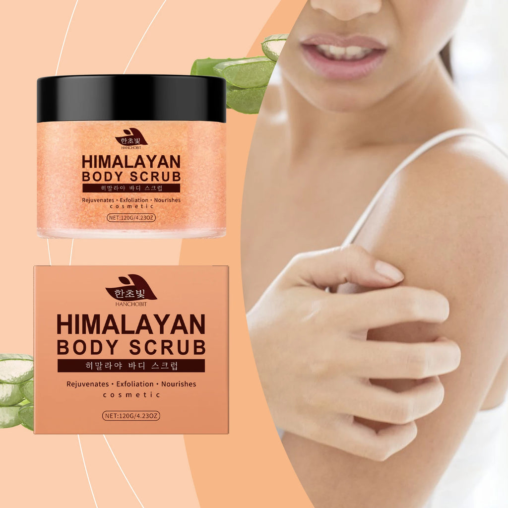 Himalayan Salt Body Scrub: Exfoliates Dead Skin Cells, Cleanses Skin, and Leaves Skin Hydrated & Silky-Smooth Zpaxo